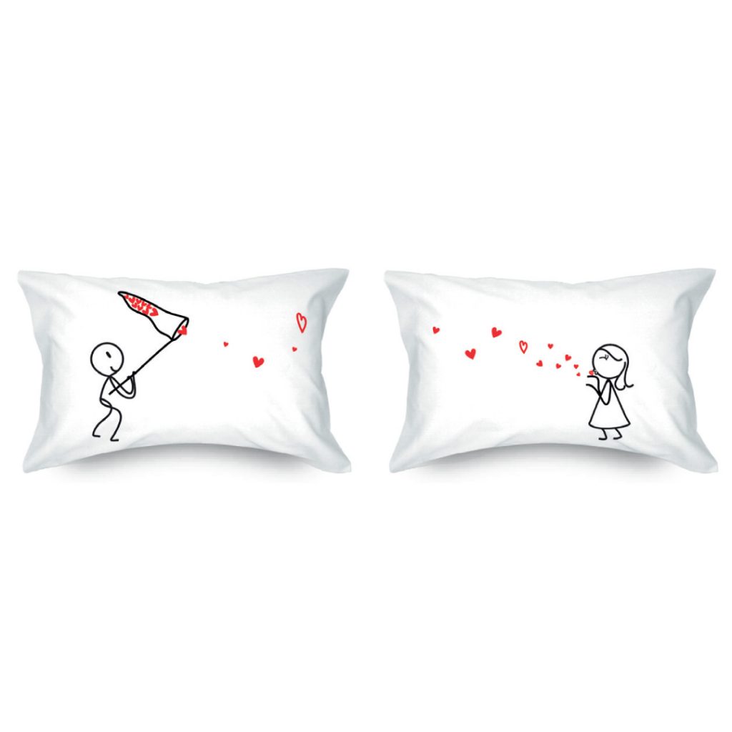 Kiss Catcher Couple Pillowcase Me&U