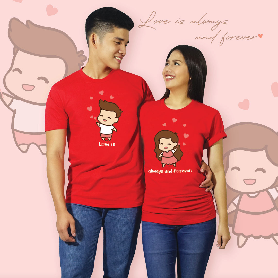 03_Forever (Red) Couple Shirt – Me&U