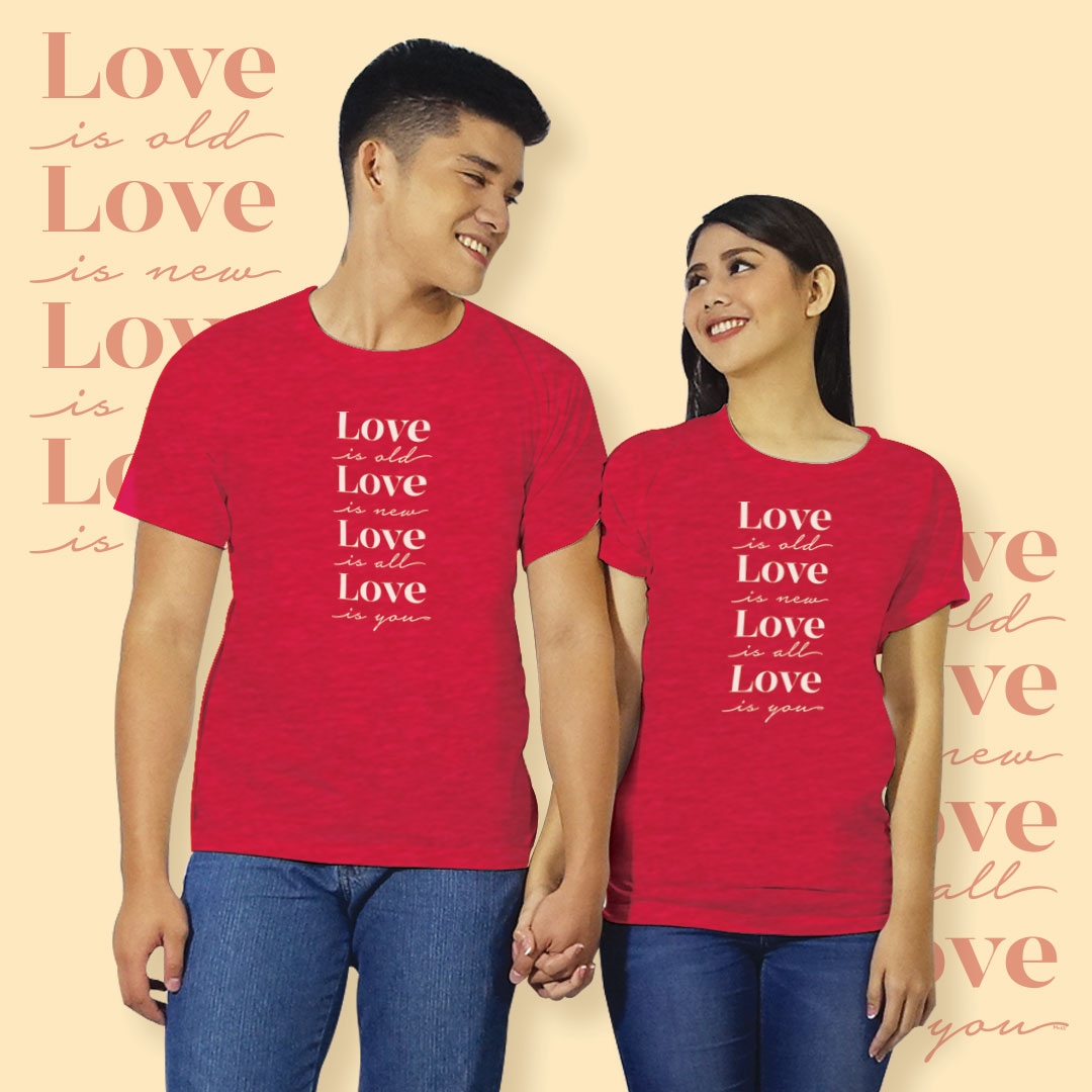 02_Love Is (Red) Couple Shirt – Me&U